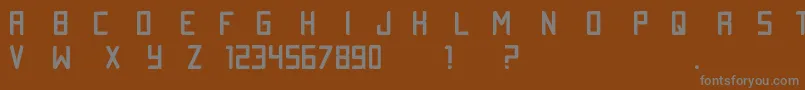TestySan Font – Gray Fonts on Brown Background