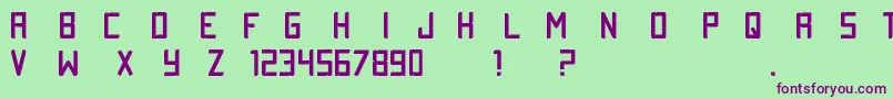 More about TestySan Font TestySan Font – Purple Fonts on Green Background