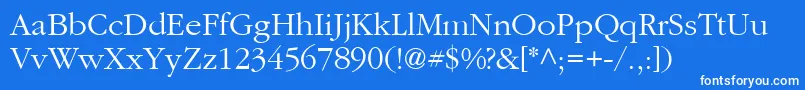 Aggar9フォントについての詳細 フォントAggar9 – 青い背景に白い文字