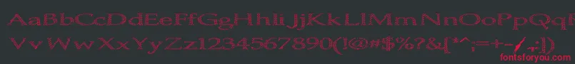 BoldlyGoOut Font – Red Fonts on Black Background