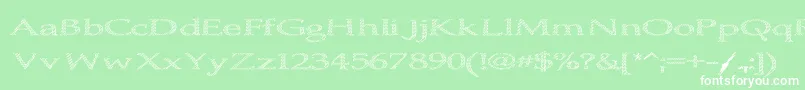 BoldlyGoOut Font – White Fonts on Green Background