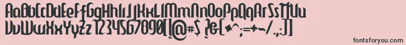 Mulago Font – Black Fonts on Pink Background