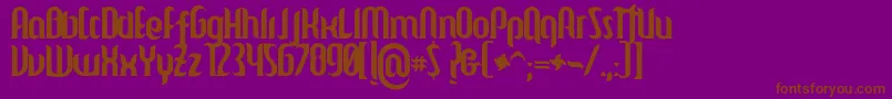 Mulago Font – Brown Fonts on Purple Background