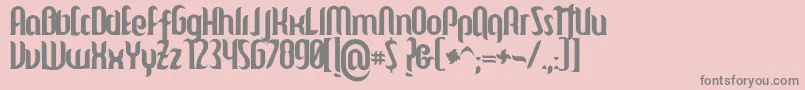 Mulago Font – Gray Fonts on Pink Background