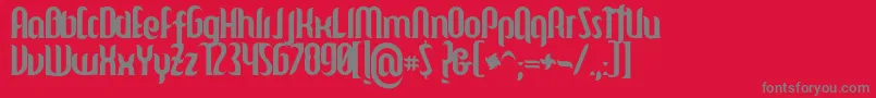 Mulago Font – Gray Fonts on Red Background