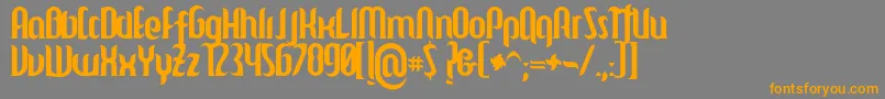 Mulago Font – Orange Fonts on Gray Background