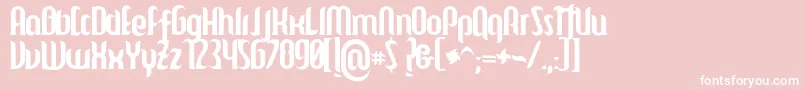 Mulago Font – White Fonts on Pink Background