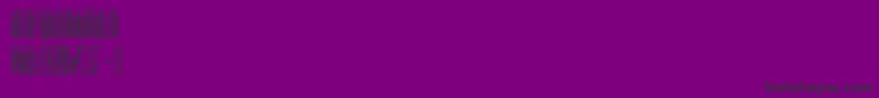 Tollest-fontti – mustat fontit violetilla taustalla