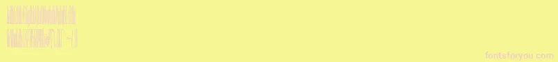 Czcionka Tollest – różowe czcionki na żółtym tle
