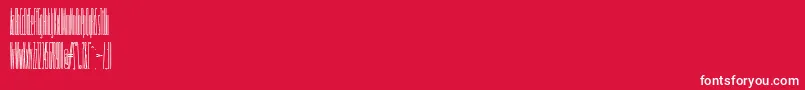 Tollest Font – White Fonts on Red Background
