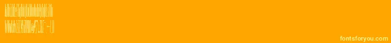 Tollest Font – Yellow Fonts on Orange Background
