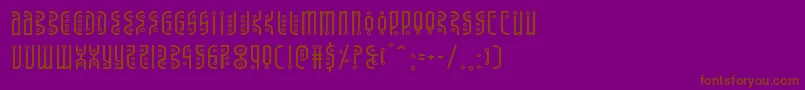 Undergroundroseexpand Font – Brown Fonts on Purple Background