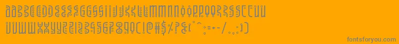 Police Undergroundroseexpand – polices grises sur fond orange