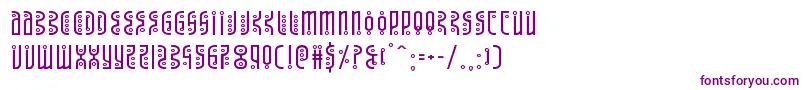 Undergroundroseexpand Font – Purple Fonts on White Background