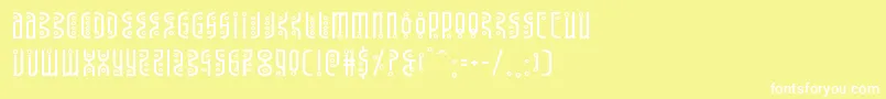 Undergroundroseexpand Font – White Fonts on Yellow Background