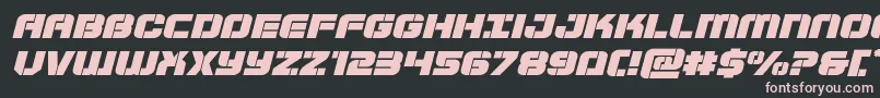 Supersubmarineexpandital Font – Pink Fonts on Black Background