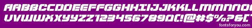 Supersubmarineexpandital Font – White Fonts on Purple Background