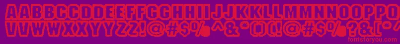 fuente Fanao – Fuentes Rojas Sobre Fondo Morado