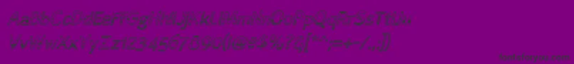 フォントAlum – 紫の背景に黒い文字
