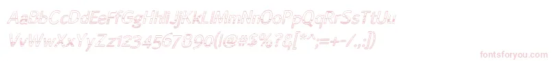 Alum Font – Pink Fonts on White Background