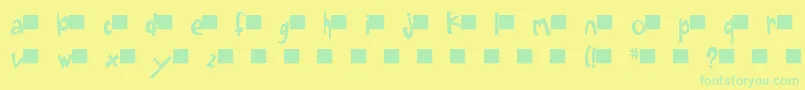Подробнее о шрифте Sugar1 Шрифт Sugar1 – зелёные шрифты на жёлтом фоне