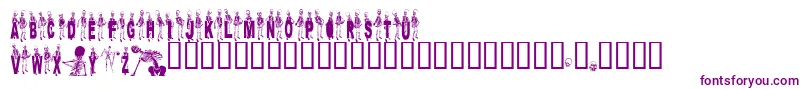 Czcionka Dancing – fioletowe czcionki