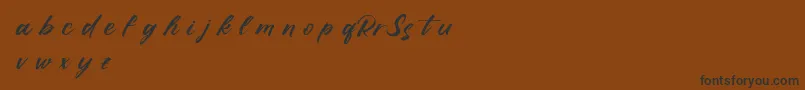 Подробнее о шрифте RufflescriptDemo Шрифт RufflescriptDemo – чёрные шрифты на коричневом фоне