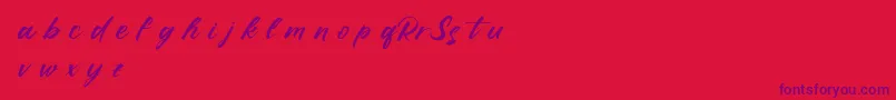 fuente RufflescriptDemo – Fuentes Moradas Sobre Fondo Rojo
