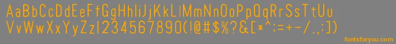 TomatoroundcondensedThin Font – Orange Fonts on Gray Background