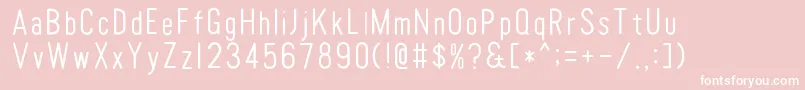 TomatoroundcondensedThin Font – White Fonts on Pink Background