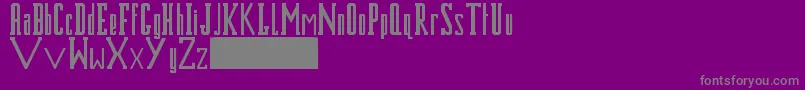 フォントBluesmk2 – 紫の背景に灰色の文字