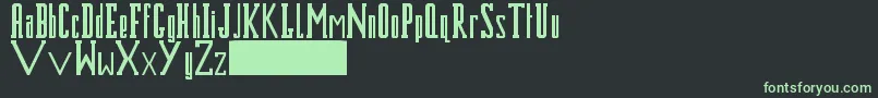Bluesmk2 Font – Green Fonts on Black Background