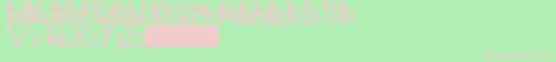 Bluesmk2 Font – Pink Fonts on Green Background