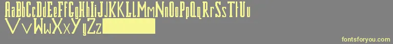 Bluesmk2-fontti – keltaiset fontit harmaalla taustalla