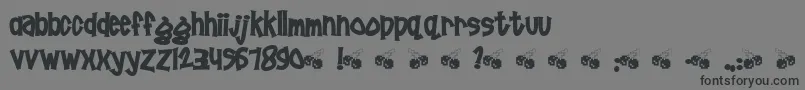 Pornhut Font – Black Fonts on Gray Background