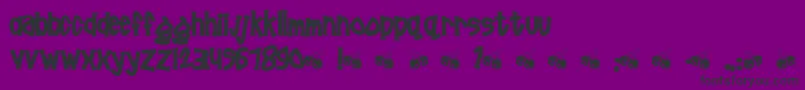 Pornhut Font – Black Fonts on Purple Background