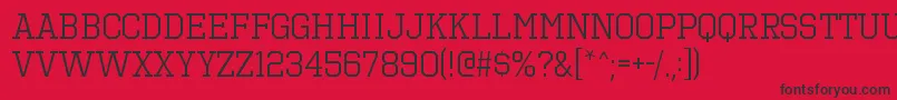 OctinsportsbkRegular Font – Black Fonts on Red Background