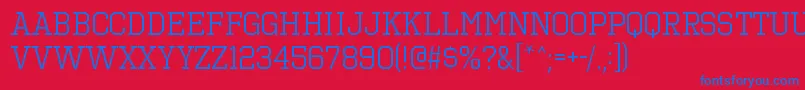 OctinsportsbkRegular Font – Blue Fonts on Red Background