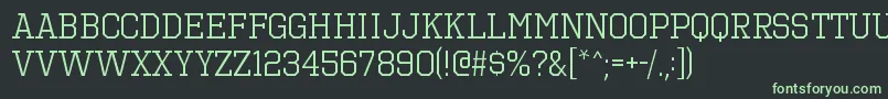 OctinsportsbkRegular Font – Green Fonts on Black Background