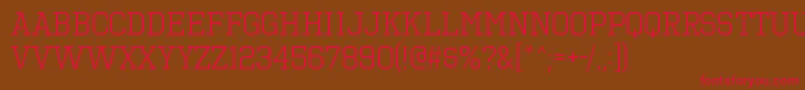 OctinsportsbkRegular Font – Red Fonts on Brown Background