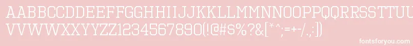 OctinsportsbkRegular Font – White Fonts on Pink Background