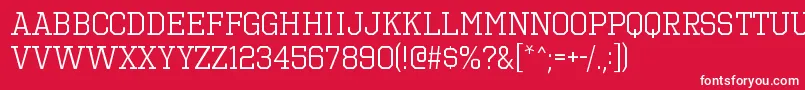 OctinsportsbkRegular Font – White Fonts on Red Background