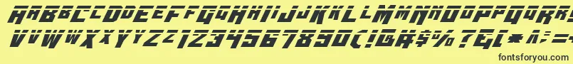 Wbv4l Font – Black Fonts on Yellow Background