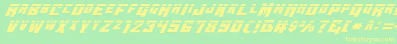 Wbv4l Font – Yellow Fonts on Green Background