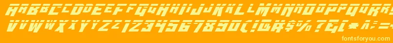 Wbv4l Font – Yellow Fonts on Orange Background