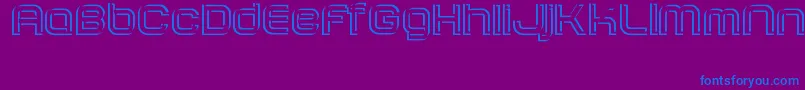 SombrasJed40 Font – Blue Fonts on Purple Background