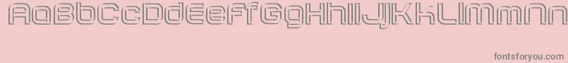 SombrasJed40 Font – Gray Fonts on Pink Background