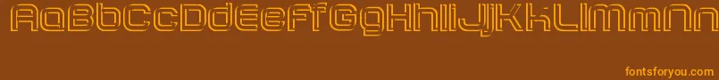SombrasJed40 Font – Orange Fonts on Brown Background