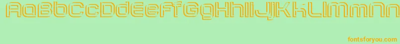 SombrasJed40 Font – Orange Fonts on Green Background