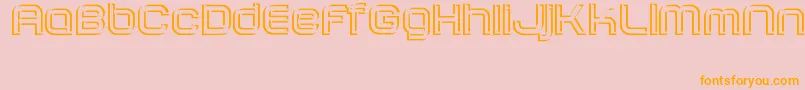 SombrasJed40 Font – Orange Fonts on Pink Background